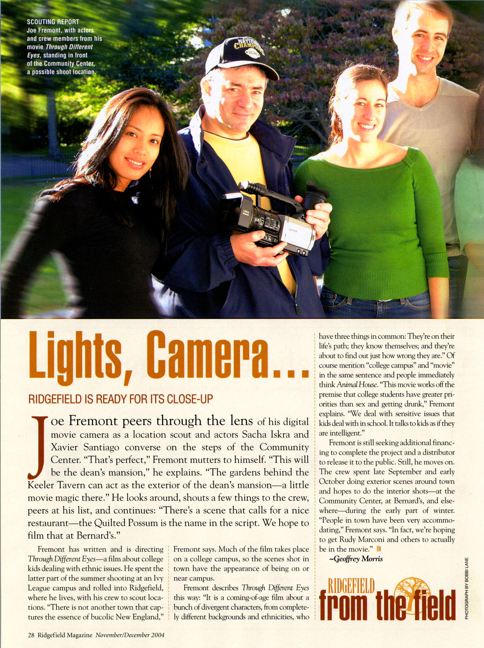 Ridgefield Magazine cover featuring TDE